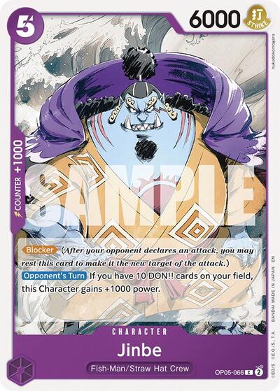 Jinbe (Reprint) (OP05-066) [Starter Deck 26: PURPLE/BLACK Monkey.D.Luffy] | Jack's On Queen