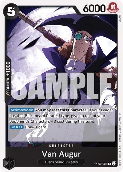 Van Augur (Reprint) (OP09-083) [Starter Deck 27: BLACK Marshall.D.Teach] | Jack's On Queen