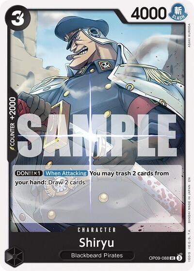 Shiryu (Reprint) (OP09-088) [Starter Deck 27: BLACK Marshall.D.Teach] | Jack's On Queen