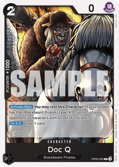 Doc Q (Reprint) (OP09-090) [Starter Deck 27: BLACK Marshall.D.Teach] | Jack's On Queen
