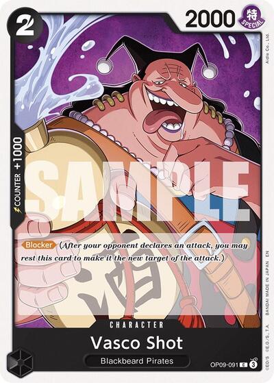 Vasco Shot (Reprint) (OP09-091) [Starter Deck 27: BLACK Marshall.D.Teach] | Jack's On Queen