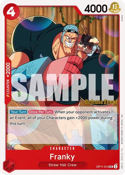 Franky (OP11-012) [A Fist of Divine Speed Release Event Cards] | Jack's On Queen