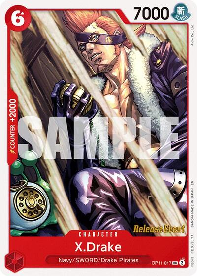 X.Drake (OP11-017) [A Fist of Divine Speed Release Event Cards] | Jack's On Queen