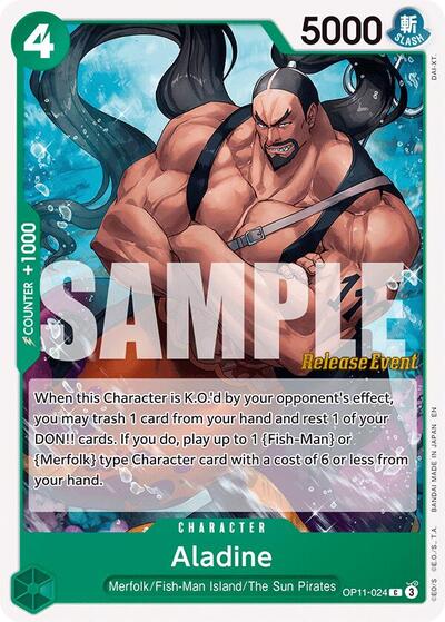 Aladine (OP11-024) [A Fist of Divine Speed Release Event Cards] | Jack's On Queen