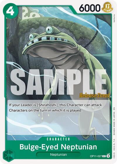 Bulge-Eyed Neptunian (OP11-027) [A Fist of Divine Speed Release Event Cards] | Jack's On Queen