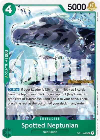 Spotted Neptunian (OP11-036) [A Fist of Divine Speed Release Event Cards] | Jack's On Queen