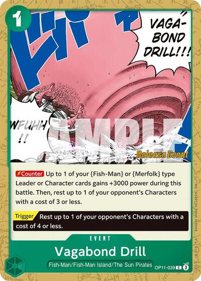 Vagabond Drill (OP11-039) [A Fist of Divine Speed Release Event Cards] | Jack's On Queen