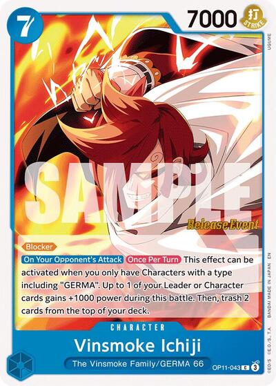 Vinsmoke Ichiji (OP11-043) [A Fist of Divine Speed Release Event Cards] | Jack's On Queen