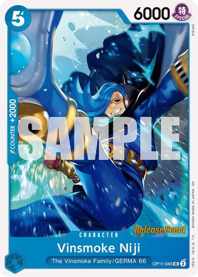 Vinsmoke Niji (OP11-045) [A Fist of Divine Speed Release Event Cards] | Jack's On Queen