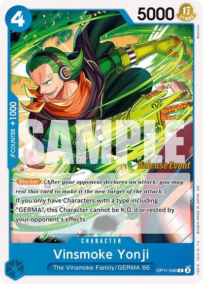 Vinsmoke Yonji (OP11-046) [A Fist of Divine Speed Release Event Cards] | Jack's On Queen