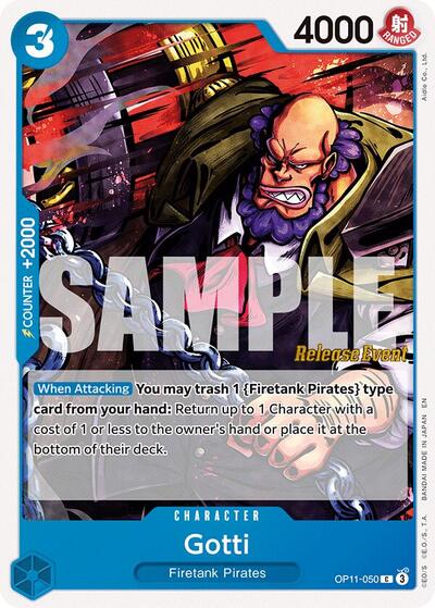 Gotti (OP11-050) [A Fist of Divine Speed Release Event Cards] | Jack's On Queen