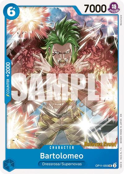 Bartolomeo (OP11-055) [A Fist of Divine Speed Release Event Cards] | Jack's On Queen