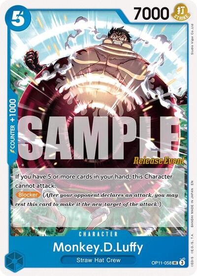 Monkey.D.Luffy (058) (OP11-058) [A Fist of Divine Speed Release Event Cards] | Jack's On Queen