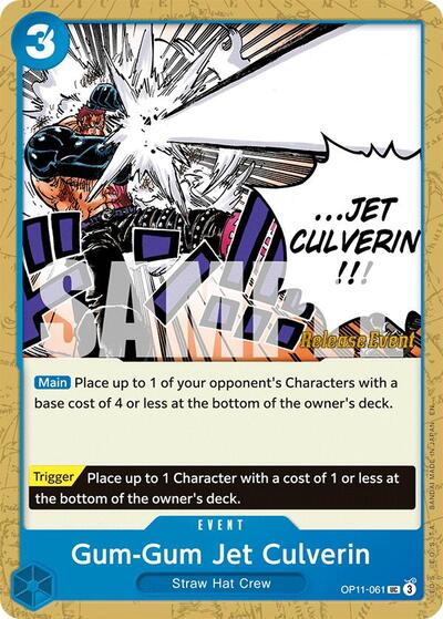 Gum-Gum Jet Culverin (OP11-061) [A Fist of Divine Speed Release Event Cards] | Jack's On Queen
