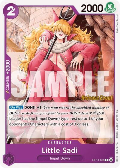 Little Sadi (OP11-063) [A Fist of Divine Speed Release Event Cards] | Jack's On Queen