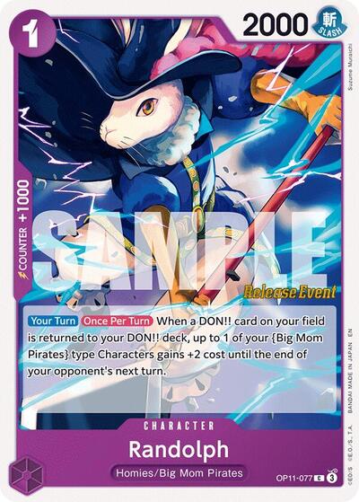 Randolph (OP11-077) [A Fist of Divine Speed Release Event Cards] | Jack's On Queen