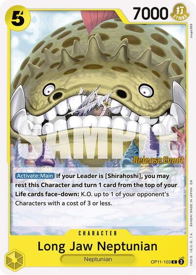 Long-Jaw Neptunian (OP11-103) [A Fist of Divine Speed Release Event Cards] | Jack's On Queen