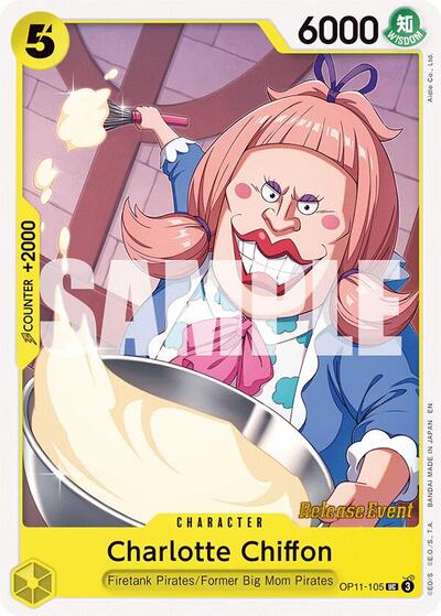 Charlotte Chiffon (OP11-105) [A Fist of Divine Speed Release Event Cards] | Jack's On Queen