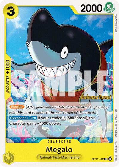 Megalo (OP11-112) [A Fist of Divine Speed Release Event Cards] | Jack's On Queen