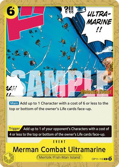 Merman Combat Ultramarine (OP11-116) [A Fist of Divine Speed Release Event Cards] | Jack's On Queen