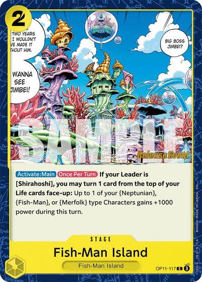 Fish-Man Island (OP11-117) [A Fist of Divine Speed Release Event Cards] | Jack's On Queen