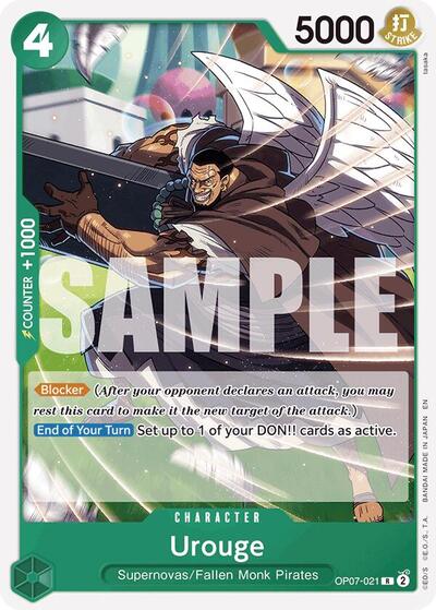 Urouge (Reprint) (OP07-021) [Starter Deck 24: GREEN Jewelry Bonney] | Jack's On Queen