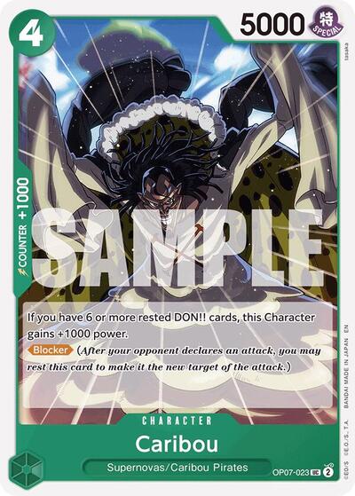 Caribou (Reprint) (OP07-023) [Starter Deck 24: GREEN Jewelry Bonney] | Jack's On Queen