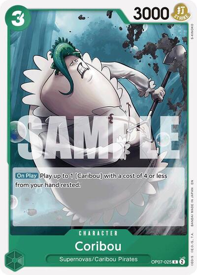 Coribou (Reprint) (OP07-025) [Starter Deck 24: GREEN Jewelry Bonney] | Jack's On Queen