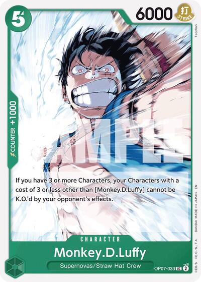 Monkey.D.Luffy (Reprint) (OP07-033) [Starter Deck 24: GREEN Jewelry Bonney] | Jack's On Queen