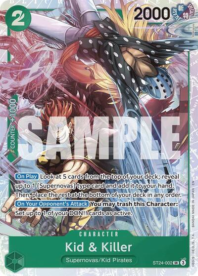 Kid & Killer (ST24-002) [Starter Deck 24: GREEN Jewelry Bonney] | Jack's On Queen