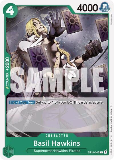 Basil Hawkins (ST24-003) [Starter Deck 24: GREEN Jewelry Bonney] | Jack's On Queen