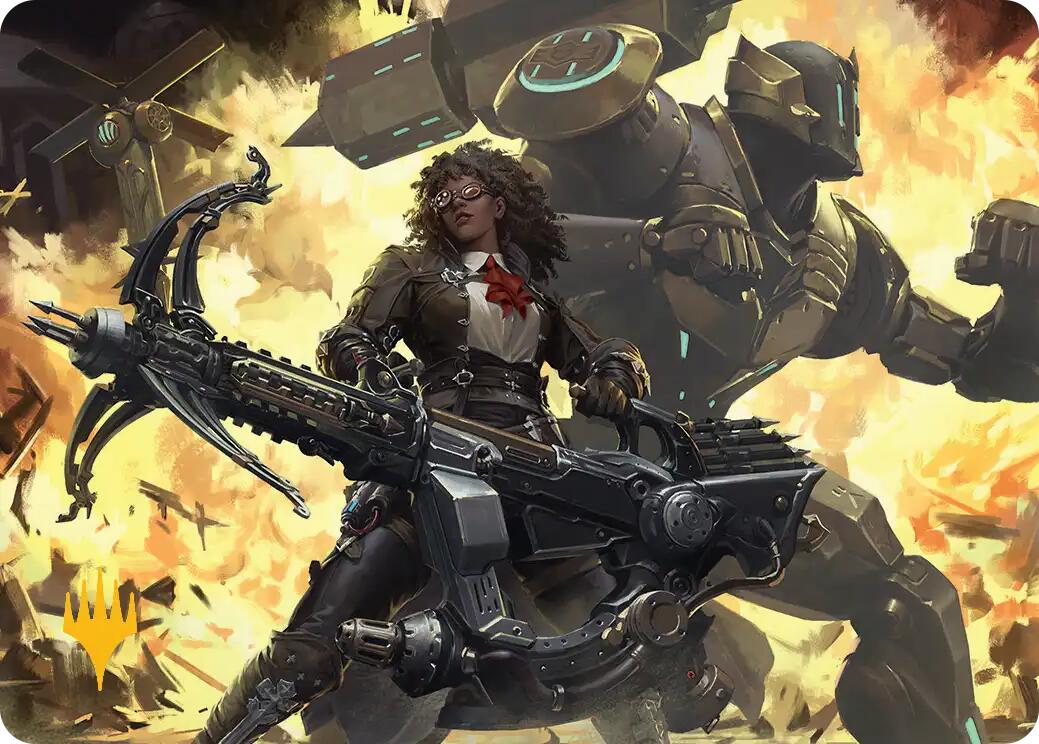 Machinist's Arsenal Art Card (Gold-Stamped Planeswalker Symbol) [FINAL FANTASY Art Series] | Jack's On Queen