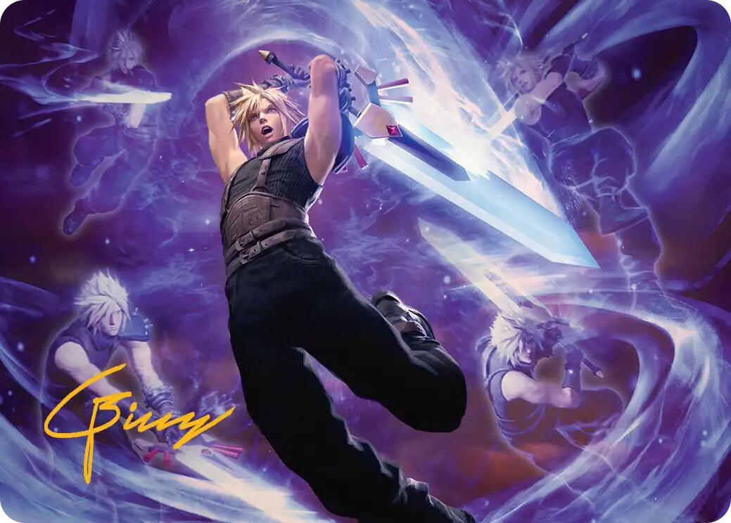 Cloud's Limit Break Art Card (Gold-Stamped Signature) [FINAL FANTASY Art Series] | Jack's On Queen