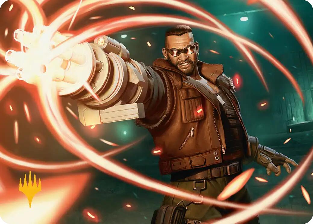 Barret Wallace Art Card (Gold-Stamped Planeswalker Symbol) [FINAL FANTASY Art Series] | Jack's On Queen