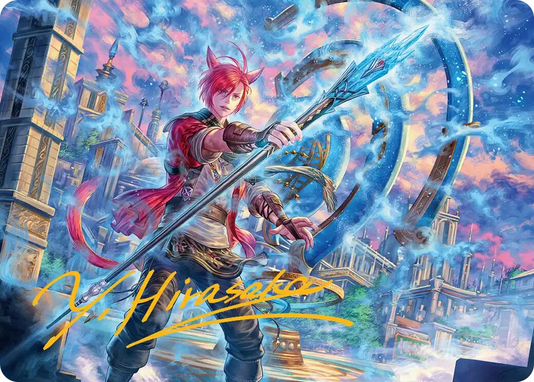 G'raha Tia, Scion Reborn Art Card (19) (Gold-Stamped Signature) [FINAL FANTASY Art Series] | Jack's On Queen