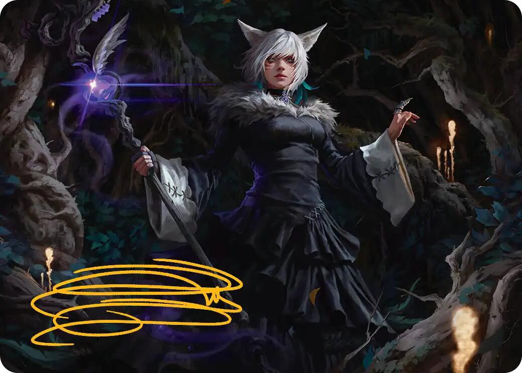 Y'shtola, Night's Blessed Art Card (21) (Gold-Stamped Signature) [FINAL FANTASY Art Series] | Jack's On Queen