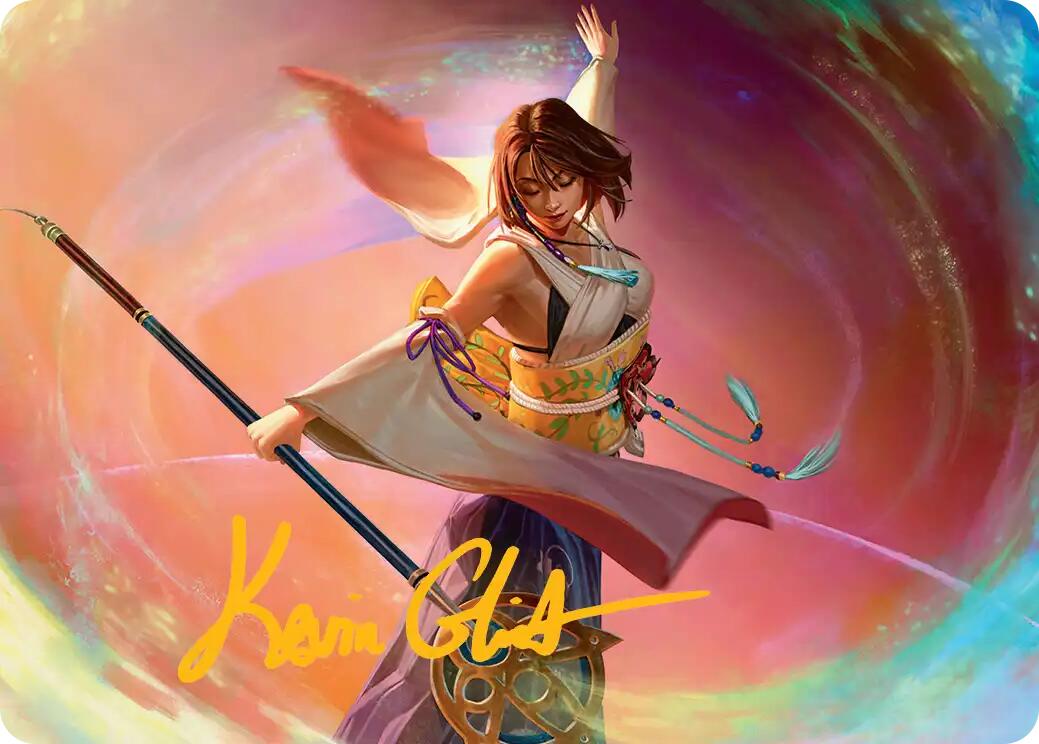 Yuna, Grand Summoner Art Card (Gold-Stamped Signature) [FINAL FANTASY Art Series] | Jack's On Queen