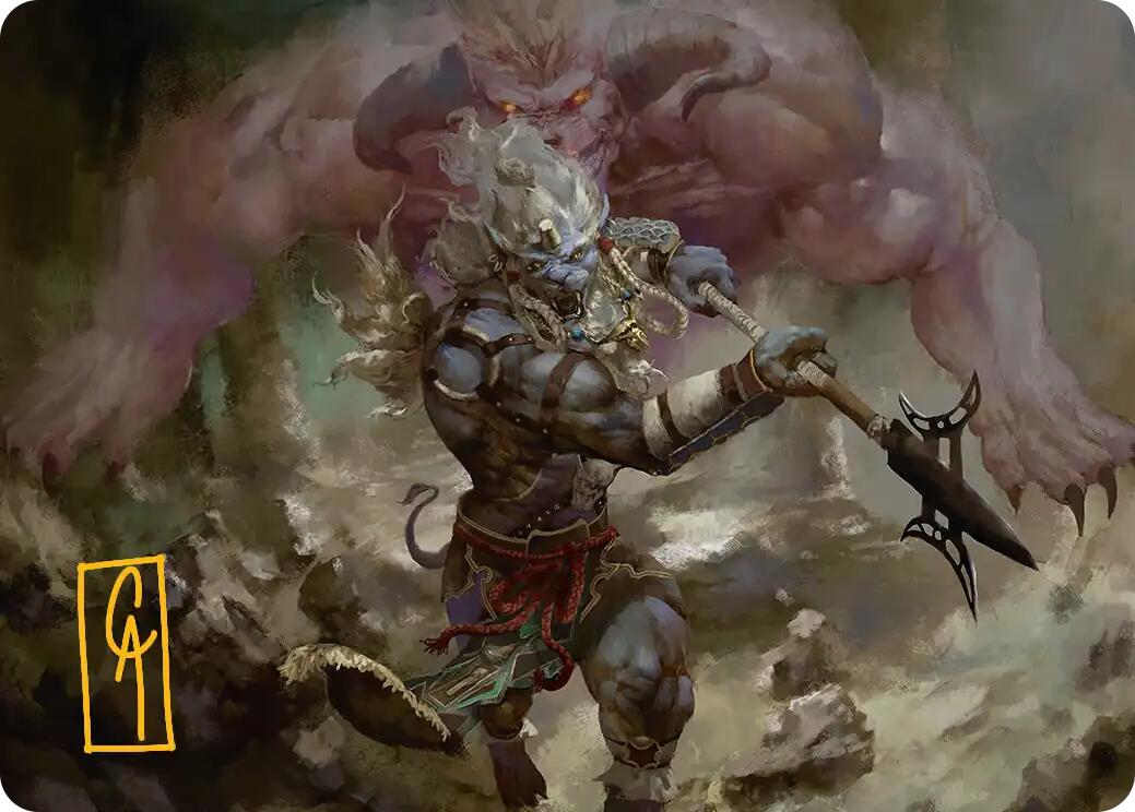 Kimahri, Valiant Guardian Art Card (Gold-Stamped Signature) [FINAL FANTASY Art Series] | Jack's On Queen