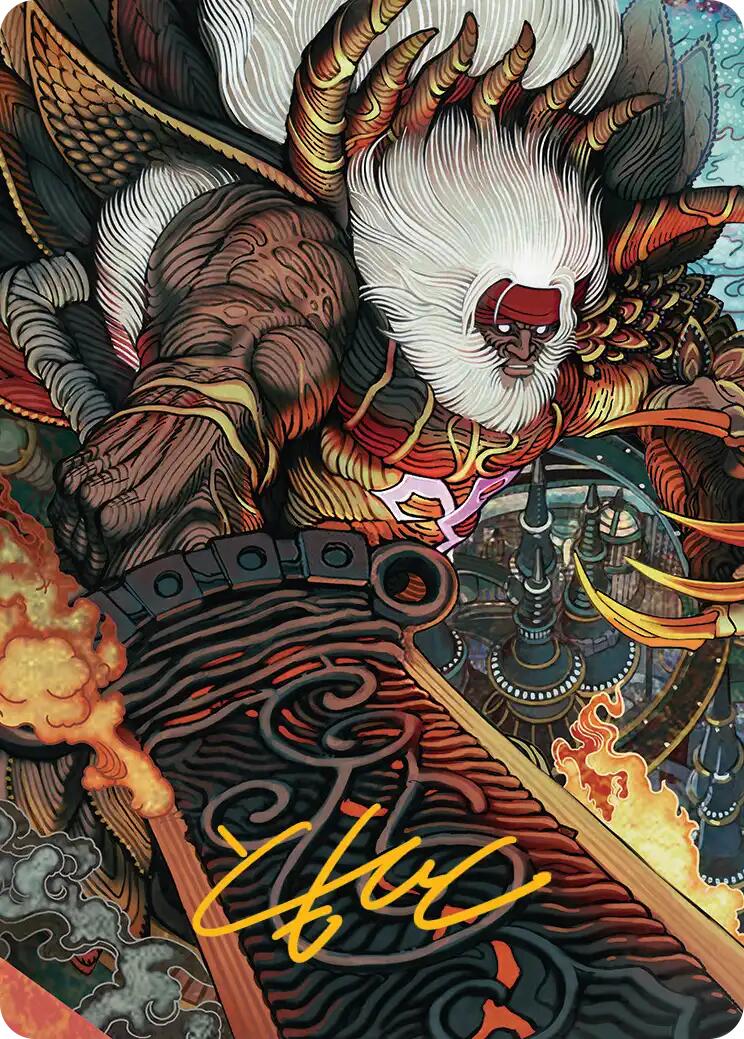Braska's Final Aeon Art Card (Gold-Stamped Signature) [FINAL FANTASY Art Series] | Jack's On Queen