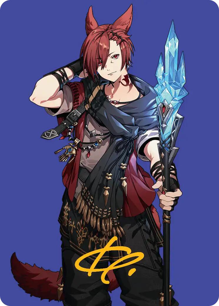 G'raha Tia, Scion Reborn Art Card (51) (Gold-Stamped Signature) [FINAL FANTASY Art Series] | Jack's On Queen