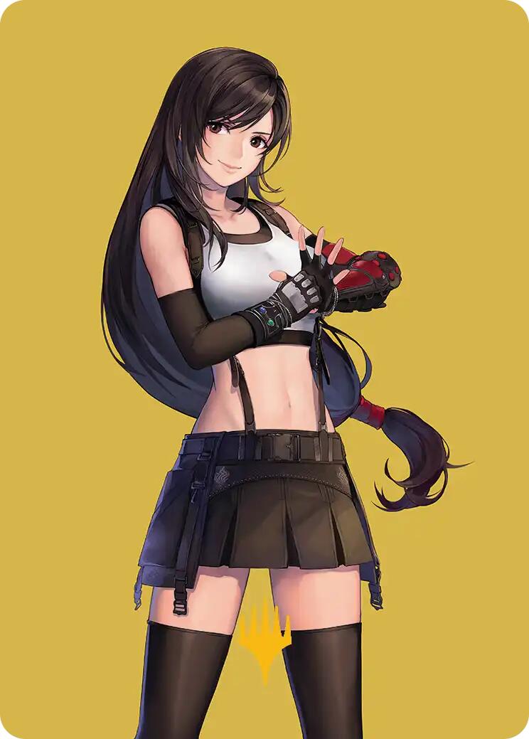 Tifa, Martial Artist Art Card (Gold-Stamped Planeswalker Symbol) [FINAL FANTASY Art Series] | Jack's On Queen
