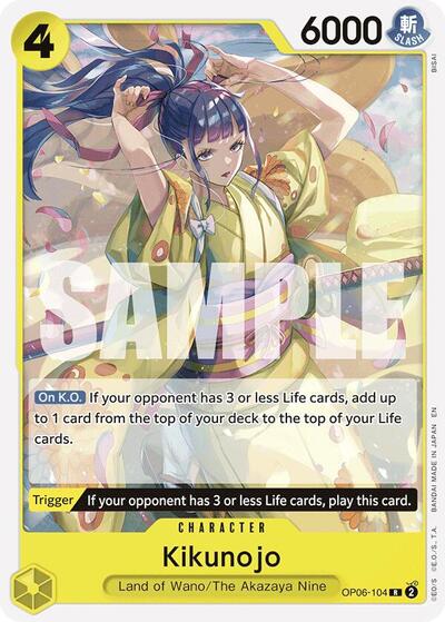 Kikunojo (Reprint) (OP06-104) [Starter Deck 28: GREEN/YELLOW Yamato] | Jack's On Queen