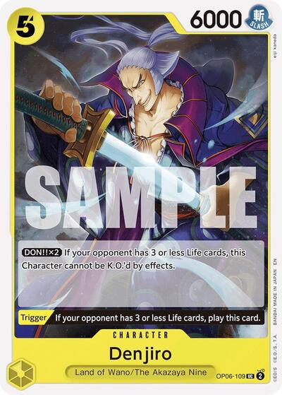 Denjiro (Reprint) (OP06-109) [Starter Deck 28: GREEN/YELLOW Yamato] | Jack's On Queen