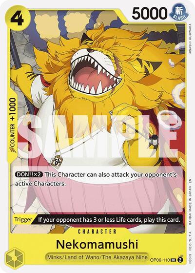 Nekomamushi (Reprint) (OP06-110) [Starter Deck 28: GREEN/YELLOW Yamato] | Jack's On Queen