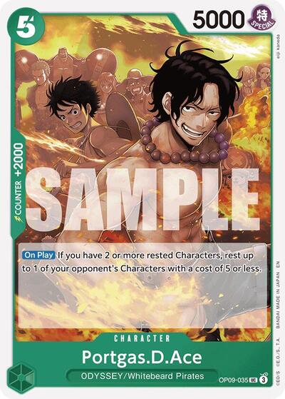 Portgas.D.Ace (Reprint) (OP09-035) [Starter Deck 28: GREEN/YELLOW Yamato] | Jack's On Queen