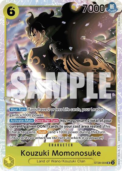 Kouzuki Momonosuke (ST28-004) [Starter Deck 28: GREEN/YELLOW Yamato] | Jack's On Queen