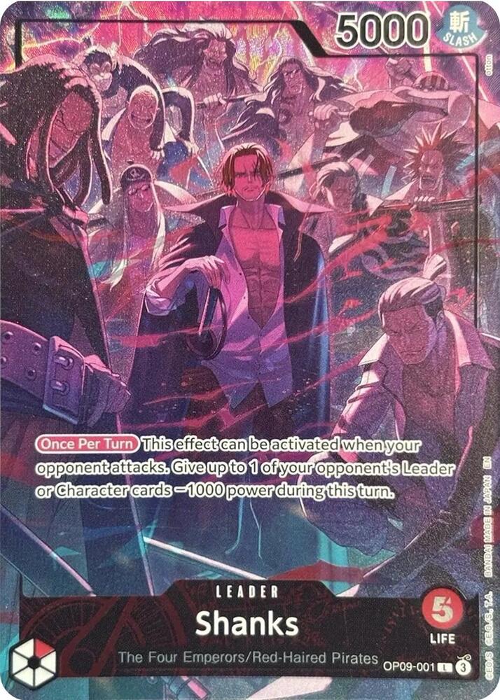 Shanks (English Version 2nd Anniversary Set) (OP09-001) [One Piece Promotion Cards] | Jack's On Queen