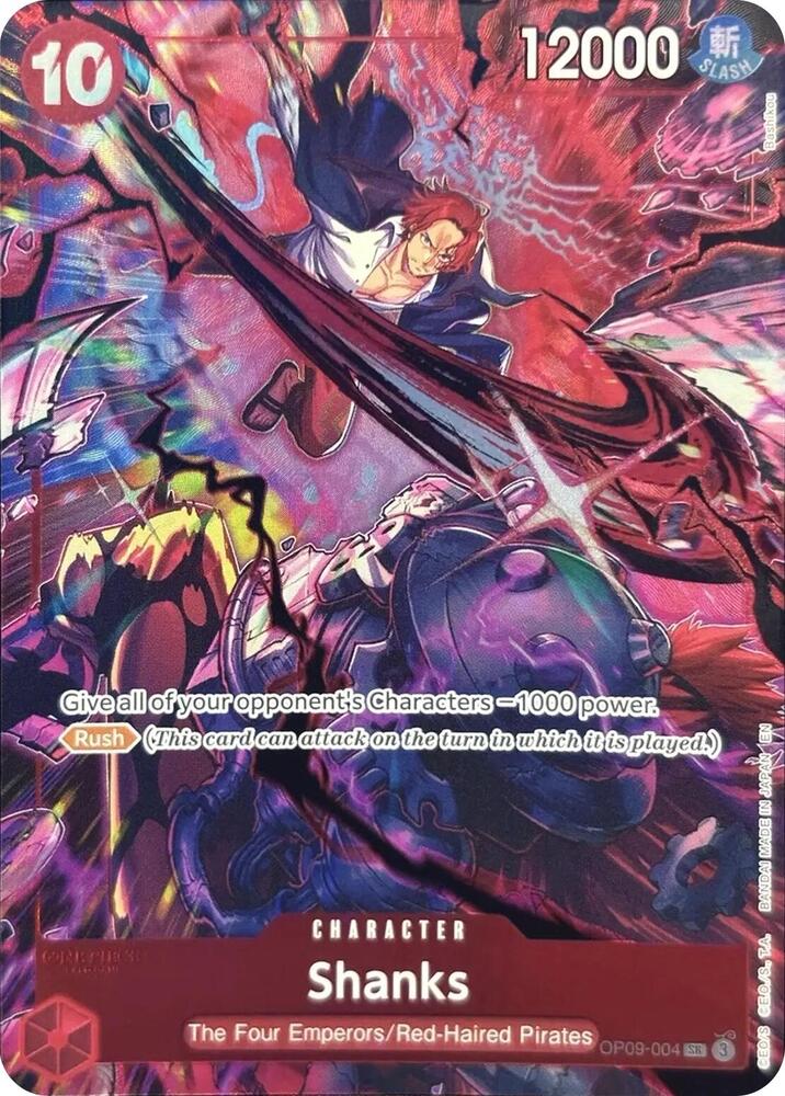 Shanks (004) (English Version 2nd Anniversary Set) (OP09-004) [One Piece Promotion Cards] | Jack's On Queen