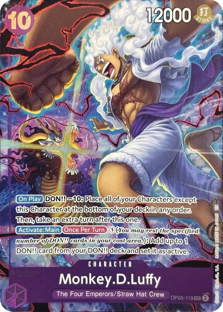 Monkey.D.Luffy (119) (English Version 2nd Anniversary Set) (OP05-119) [One Piece Promotion Cards] | Jack's On Queen