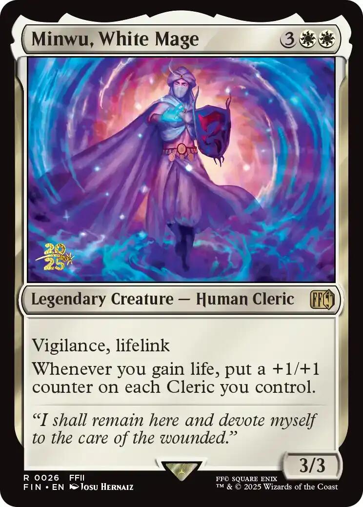 Minwu, White Mage [FINAL FANTASY Prerelease Promo] | Jack's On Queen